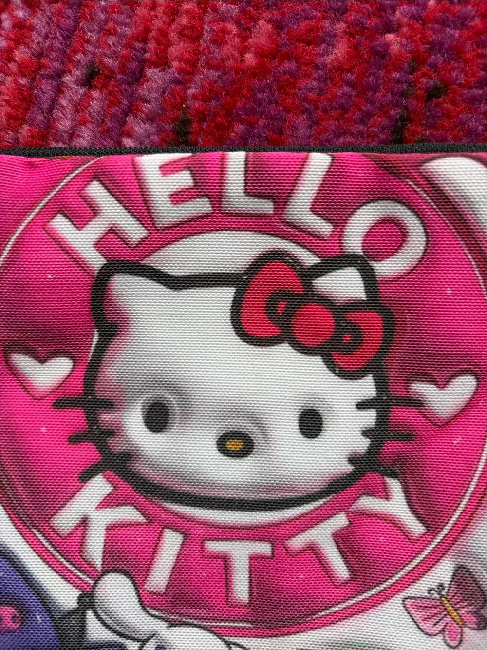 Sanrio Hello Kitty Pink & White Character Cosmetic Pouch